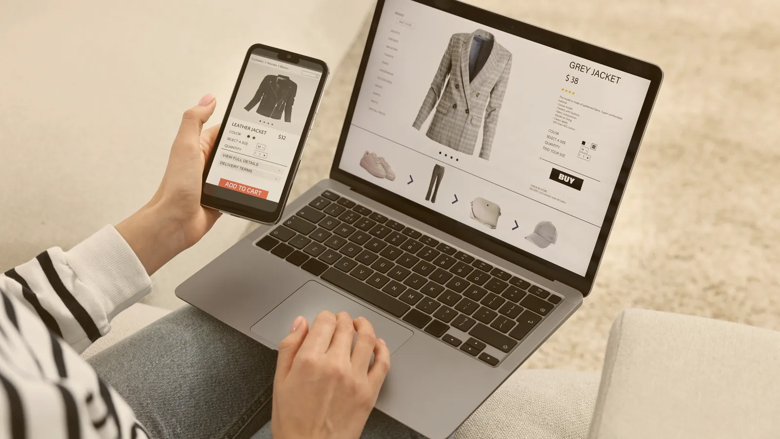 Diseño responsive de una tienda online en diferentes dispositivos